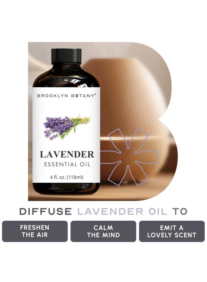 Brooklyn Botany Lavender Essential Oil - Huge 4 Fl Oz - 100% Pure and Natural - Premium Grade with Dropper - for Aromatherapy and Diffuser - Image 5